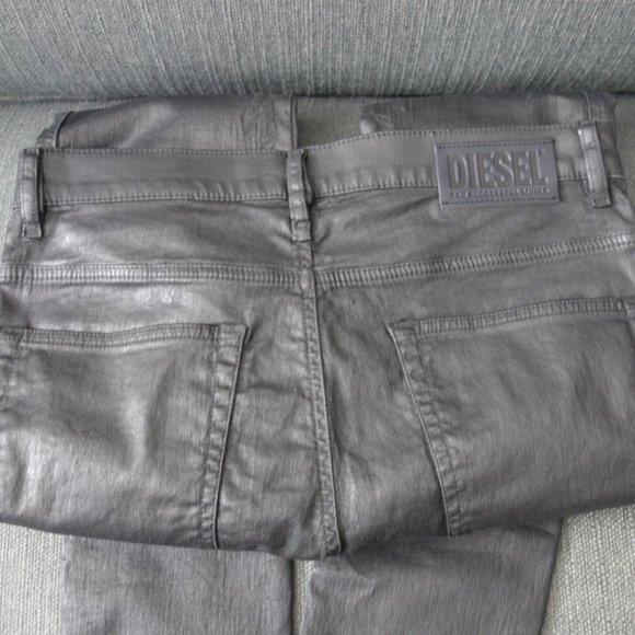 Diesel D-REEFT W30 L32 SKINNY Black JOGG JEANS - Picture 13 of 14